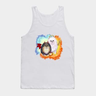 Angel & Devil Pomeranian Pom-Poms Tank Top